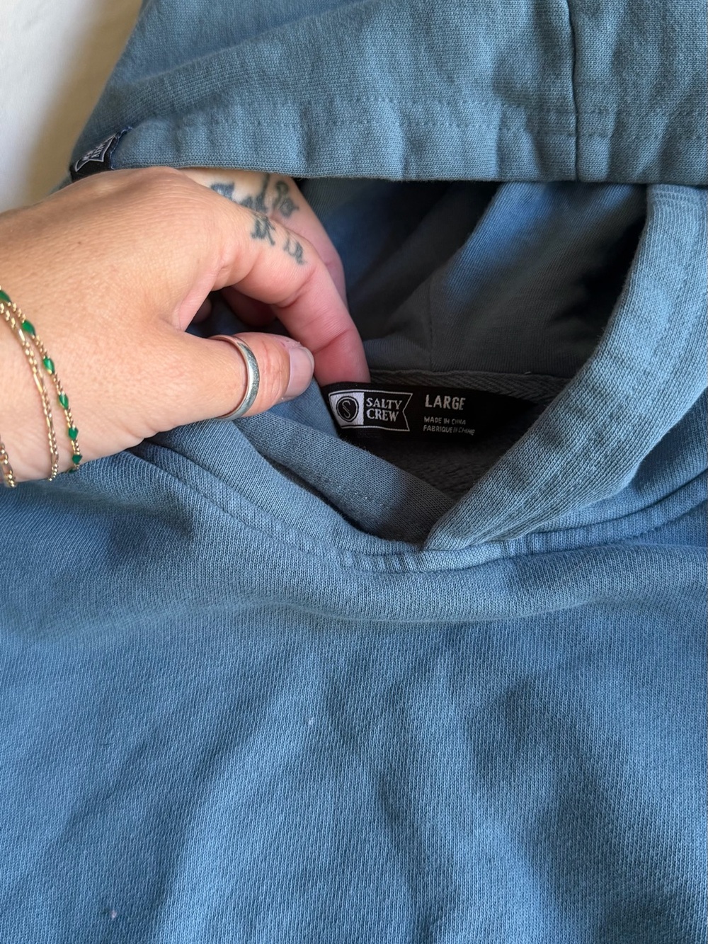 Salty Crew Kids Blue Hoodie - Picture 6 of 9